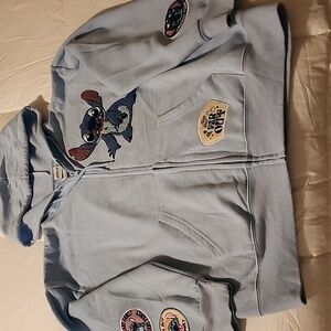 Stitch Zip Hoodie Sz L
